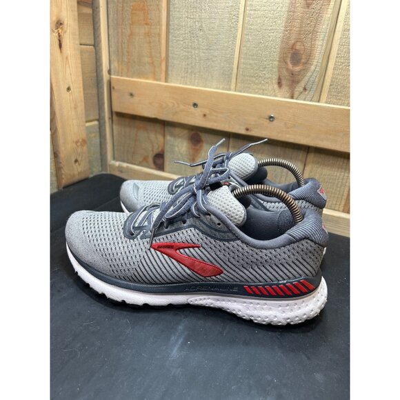 Brooks Mens Adrenaline GTS 20 Running Shoes Size 8.5 Gray Red - Picture 6 of 10